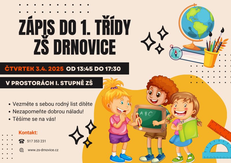 ZÁPIS DO 1. TŘÍDY