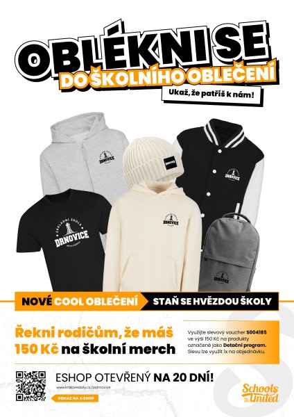 Otevření školního e-shopu