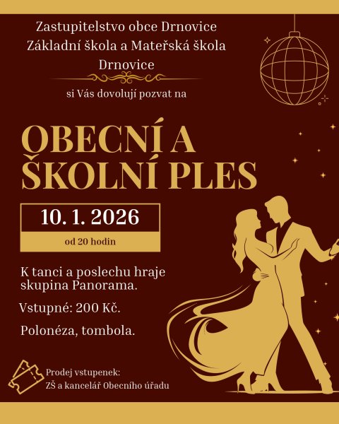 Obecní a školní ples 2026
